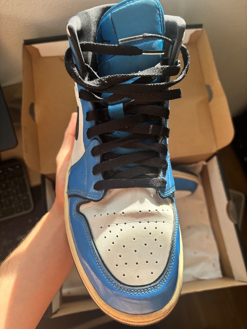 Jordan Scarpe da uomo: Nike Jordan 1 Royal Blue – Usato da Lausanne venduto da Kallista-Atelier 2