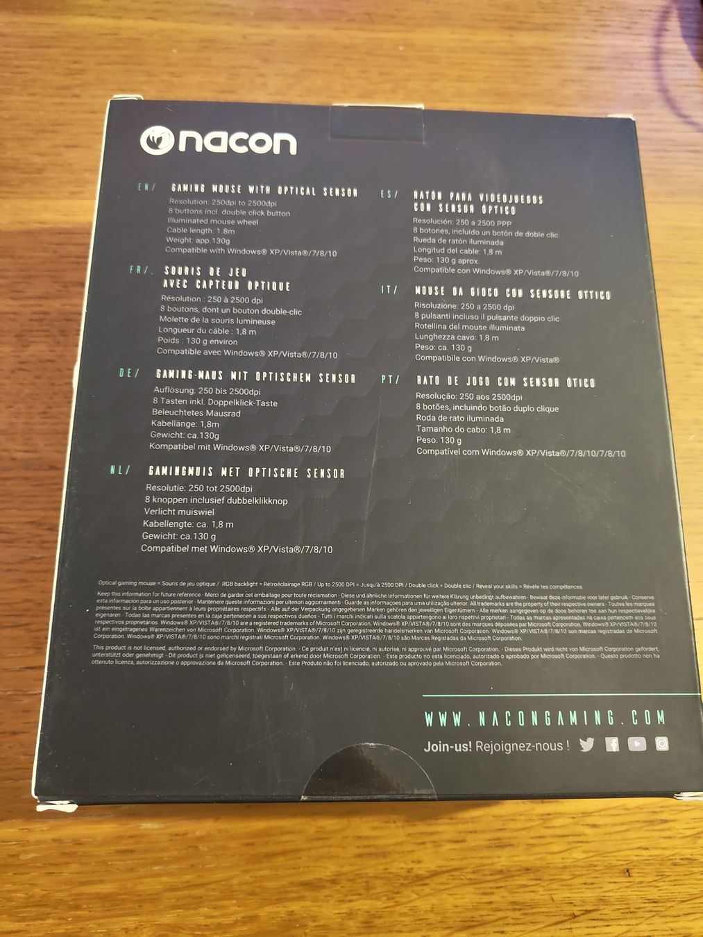 Mouse: Nacon GM-300 Gaming Mouse | 2500 DPI – Nuovo e nell'imballaggio originale da Rheinfelden venduto da txck 1