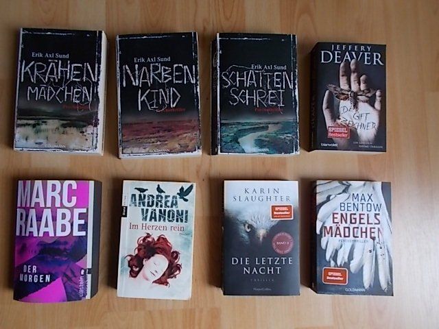Bücher: Bücherpaket Thriller/Krimi – Gebraucht aus Chexbres von indi03