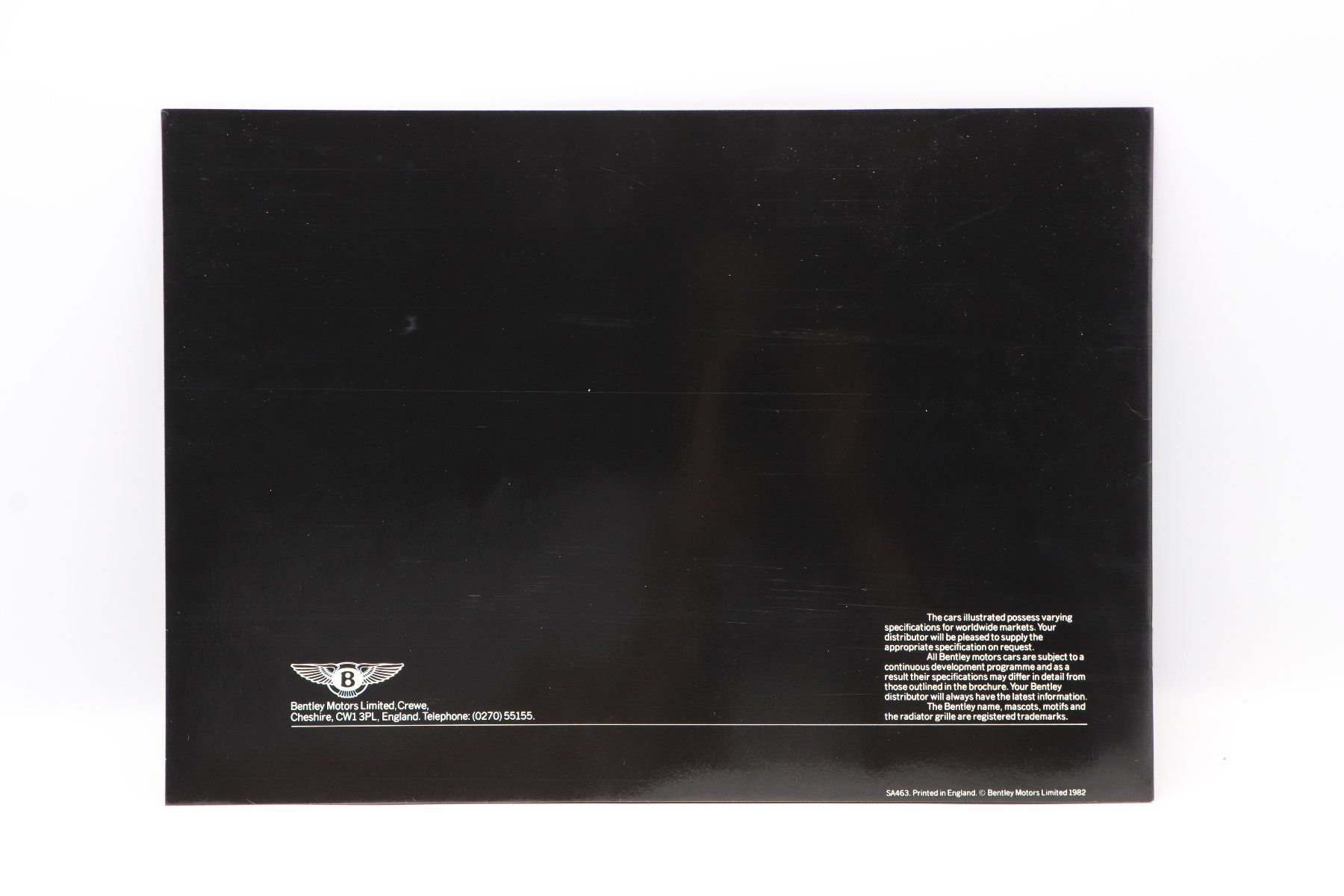 Bentley Documenti: Bentley Mulsanne / Turbo 1982 Prospekt – Usato da Bühl b.Aarberg venduto da Collectorpassions 1