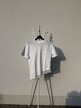 T-Shirt H&M weiss Spitze Grösse XS