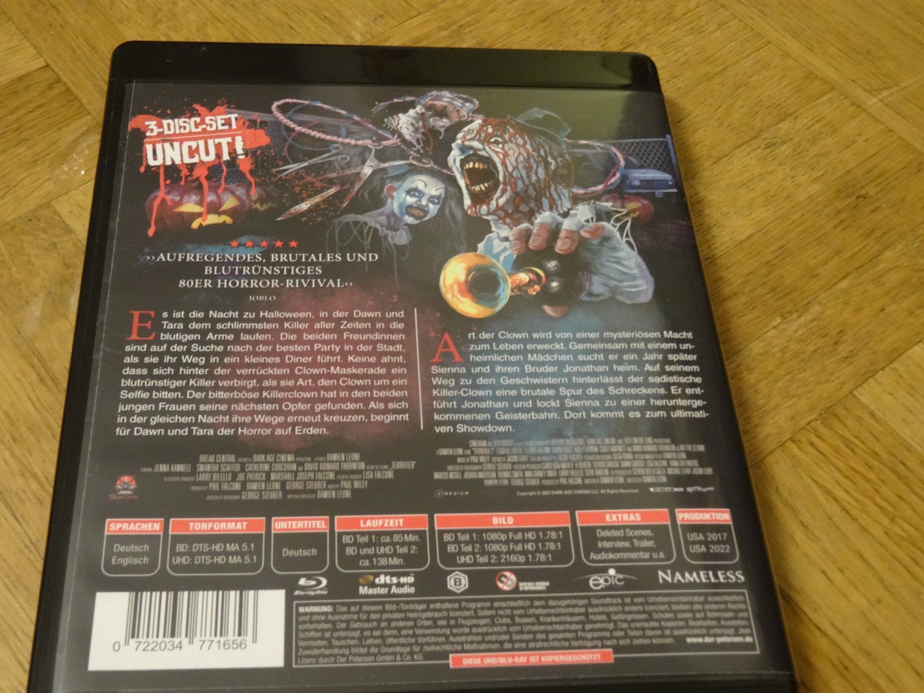 Alle DVDs: Terrifier Double Feature 4K ULTRA UHD Blu-ray – Gebraucht aus Olten von Disc-Verkauf 3