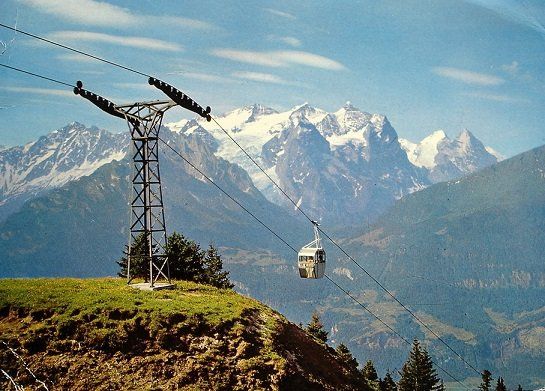 Cartoline postali: HASLIBERG-KÄSERSTATT Gondelbahn – Usato da Jona venduto da philajona