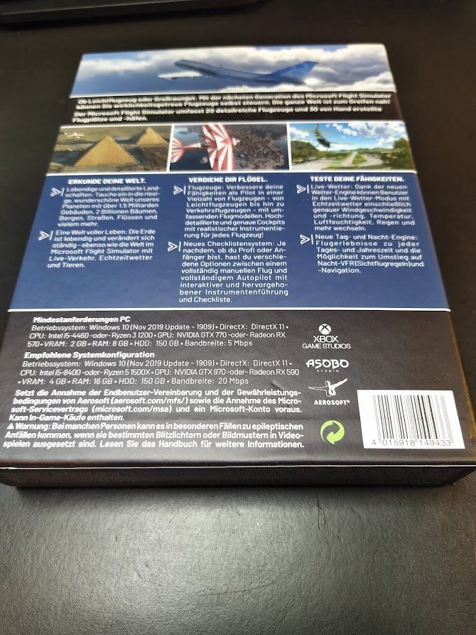 Microsoft Spiele: Microsoft Flight Simulator Standart – Gebraucht aus Walkringen von petro06 7