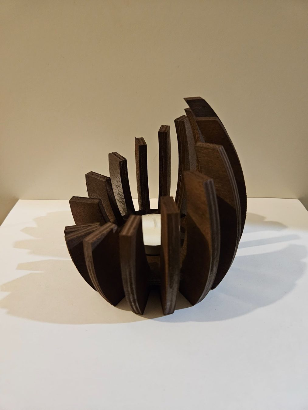 Portacandele: Teelichthalter Holz – Nuovo (secondo la descrizione) da Brunnen venduto da kent03 2