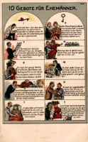 Humorkarte: 10 Gebote für Ehemänner