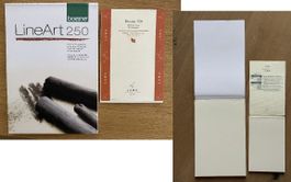 4 Zeichenpapier-Blöcke (Canson, Boesner, Lana Dessin)