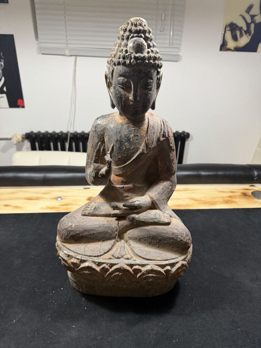 Sculture & Statue: Buddha Holz China, antik – Usato da Wettingen venduto da NickInc