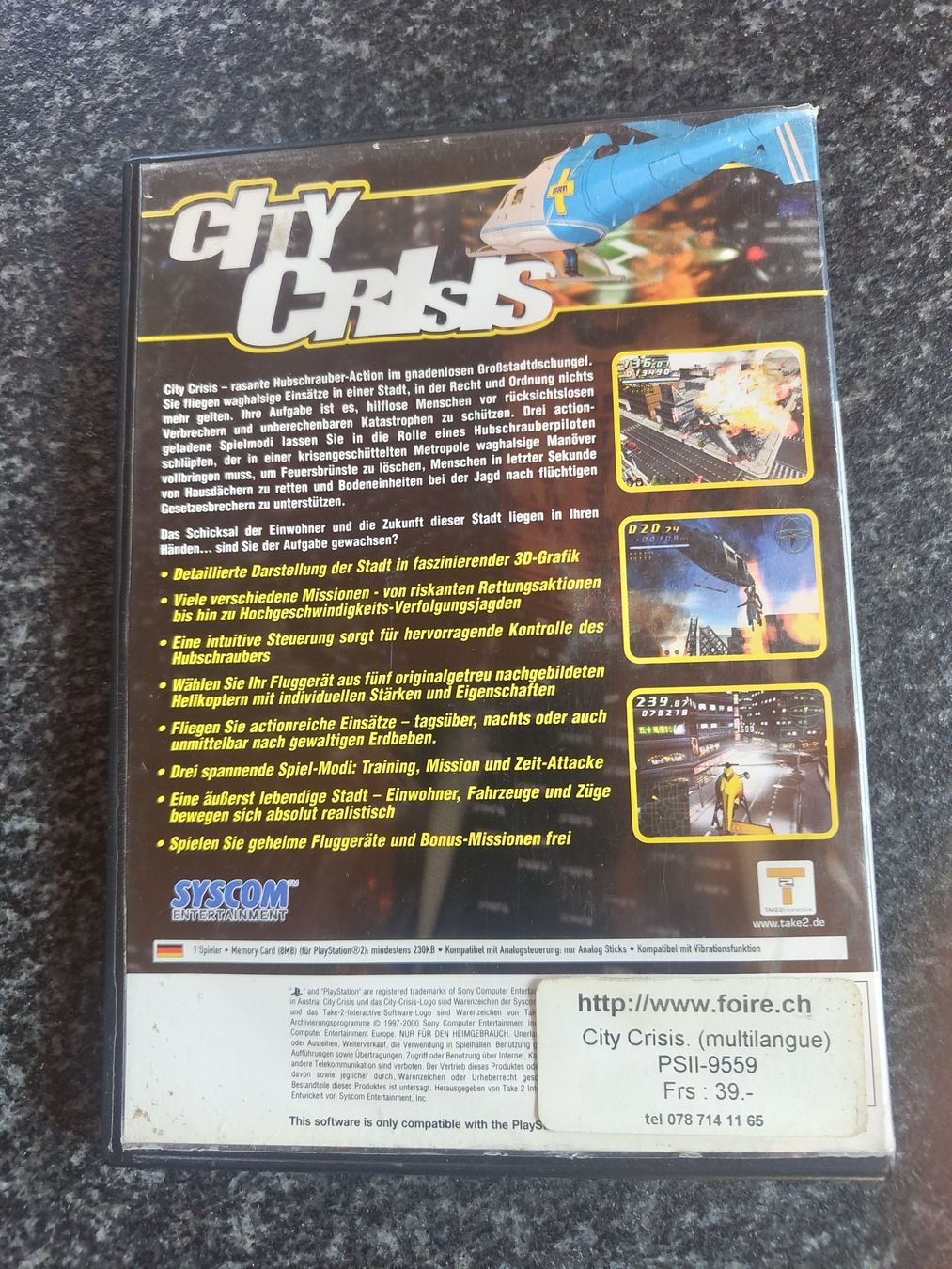 Sony Giochi: City Crisis – Usato da Attiswil venduto da JP1291 1