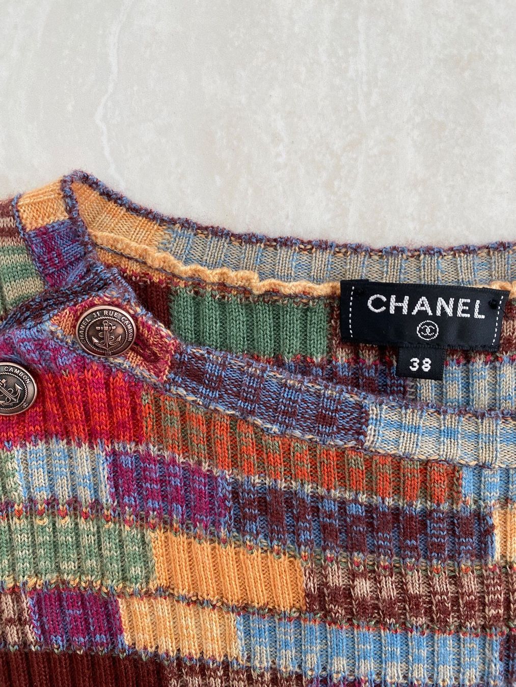 Chanel Pullover & Sweatshirts: Chanel Mosaik-Stricktop – Gebraucht aus Uetikon am See von MB1969 4