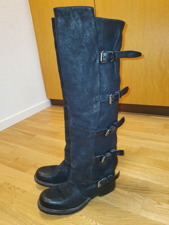 Neuwertig_A.S.98 Overknee-Stiefel schwarz Gr. 2024 36