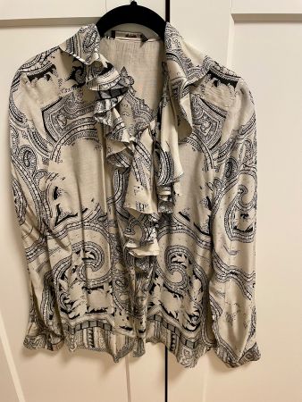 Etro Bluse Modal / Seide mit Print Grösse 40/42 Damen