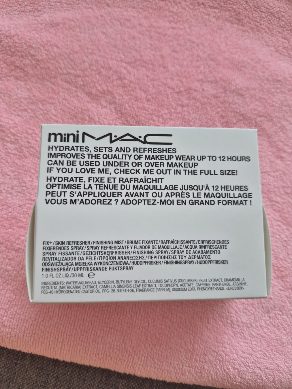 Mac Cosmetics Make-up: MAC FIX+ Original Mini Fixierspray 30ml neu – Nuovo e nell'imballaggio originale da Zürich venduto da osa_8phv