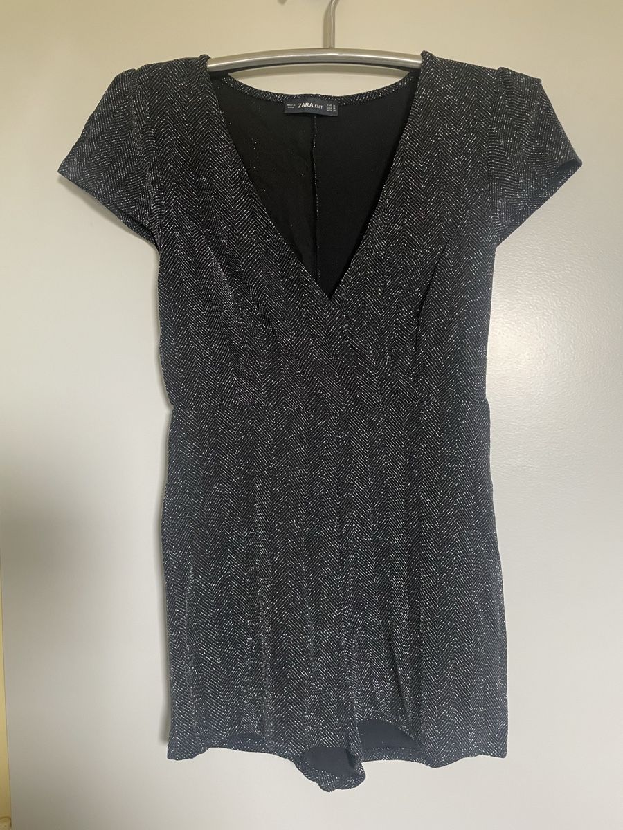 Zara Tute: Combishort Zara Noir Pailletté Taille M – Usato da Vuadens venduto da Ninaa11