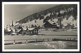 AK Wildhaus, Ortspartie im Schnee