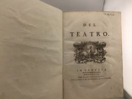 DEL TEATRO, 1773, presso Giambattista Pasquali, Venezia