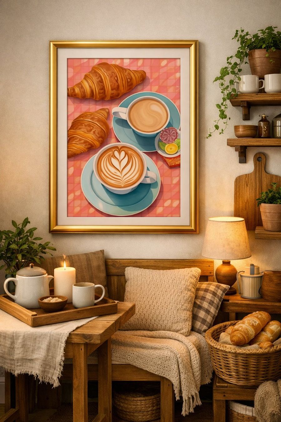 Poster & Bilder: Poster affiche Impression Petit déjeuner Vintage rétro déco – Neu und originalverpackt aus Meyrin von Nostalgica 1