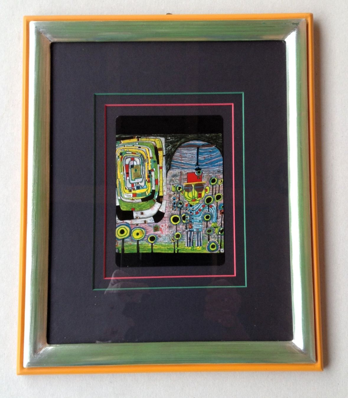 Poster & Bilder: Hundertwasser Friedensreich: Kunstdruck, gerahmt – Gebraucht aus Alpnach Dorf von MZ001