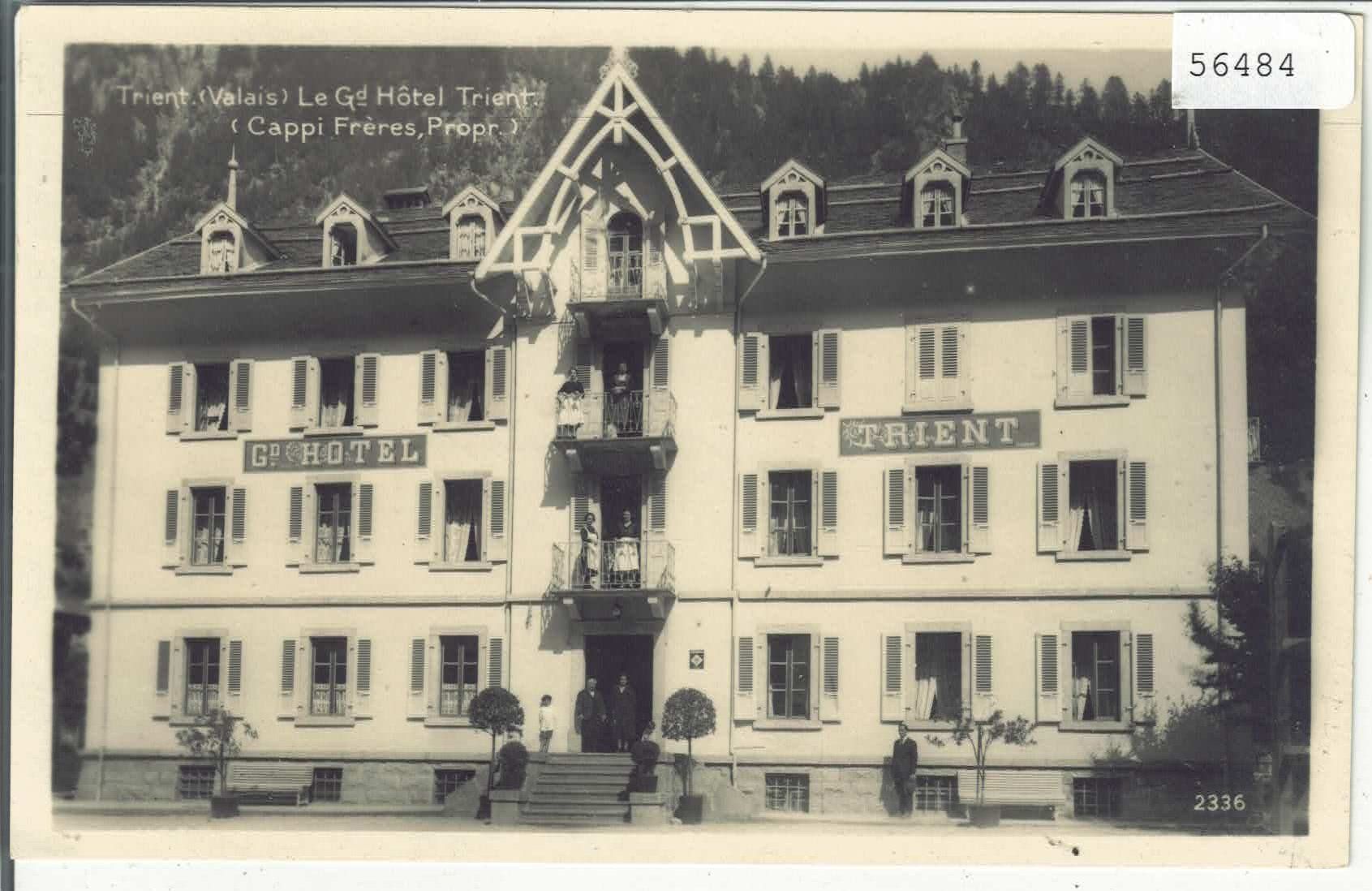 Cartoline postali: Trient - Le Grand Hotel Trient – Usato da Ettingen venduto da Kartenplanet