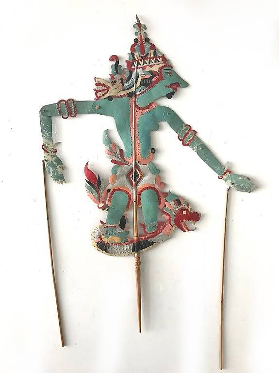 Statuette: Alte indonesische Schattenspielfigur "Krishna" – Usato da St.Gallen venduto da cbr_5mvv 1