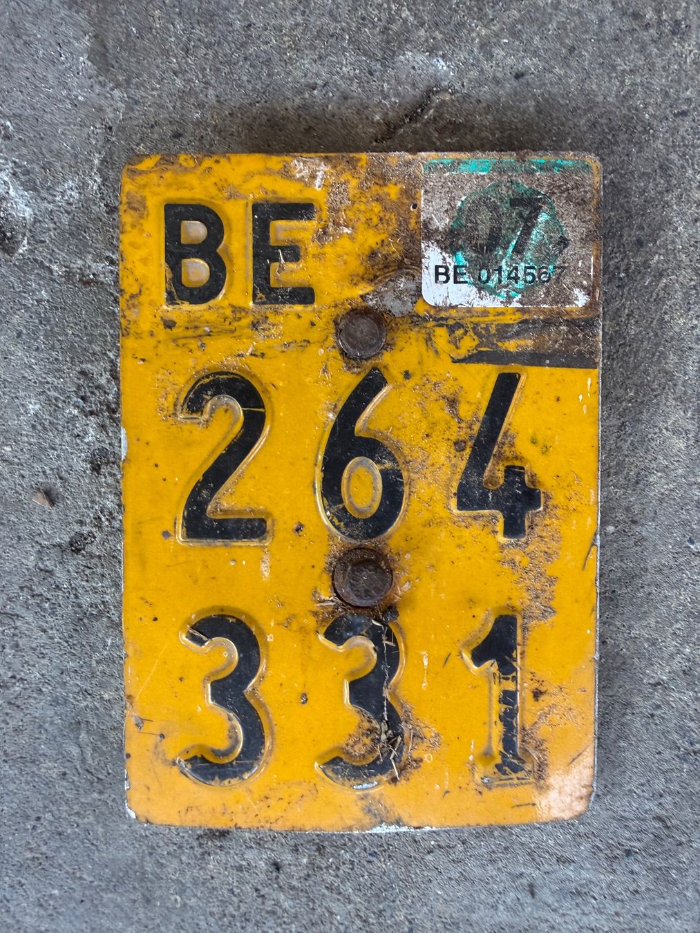 Puch Schilder: BE 264 331 Mofa Nummernschild – Gebraucht aus Fahrni b. Thun von berger_tuning34
