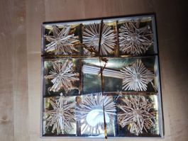 Neues Weihnachtssternset aus Stroh in OVP