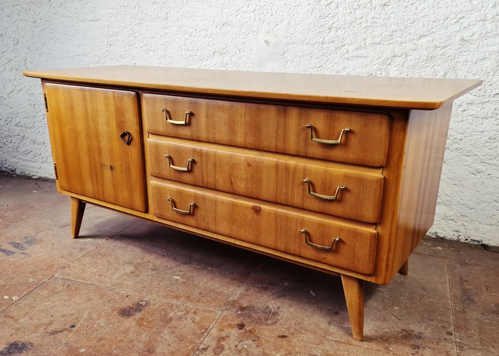 Mid-Century Vintage Massivholz Sideboard Kommode 1950er | Kaufen auf ...