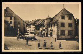 AK Brugg, Hofstatt, Kinder am Brunnen