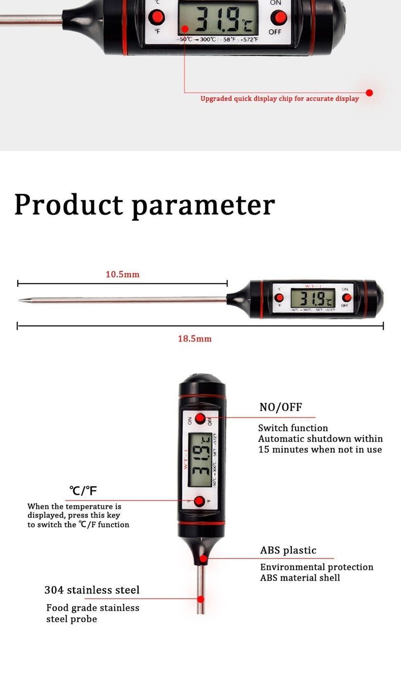 Altro per la casa: Thermomètre cuisine numérique Digitales Küchenthermometer – Nuovo e nell'imballaggio originale da Delemont venduto da Superchoice 1