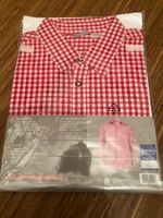 Neues Trachtenhemd Gr. 43/44, rot/weiss kariert,Top Herbst!