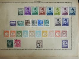 Länder Sammlung V auf uralten Vordruckseiten. Siehe Beschrei