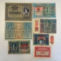 (1015) Banknoten, Austria-Ungarn, Satz um 1900