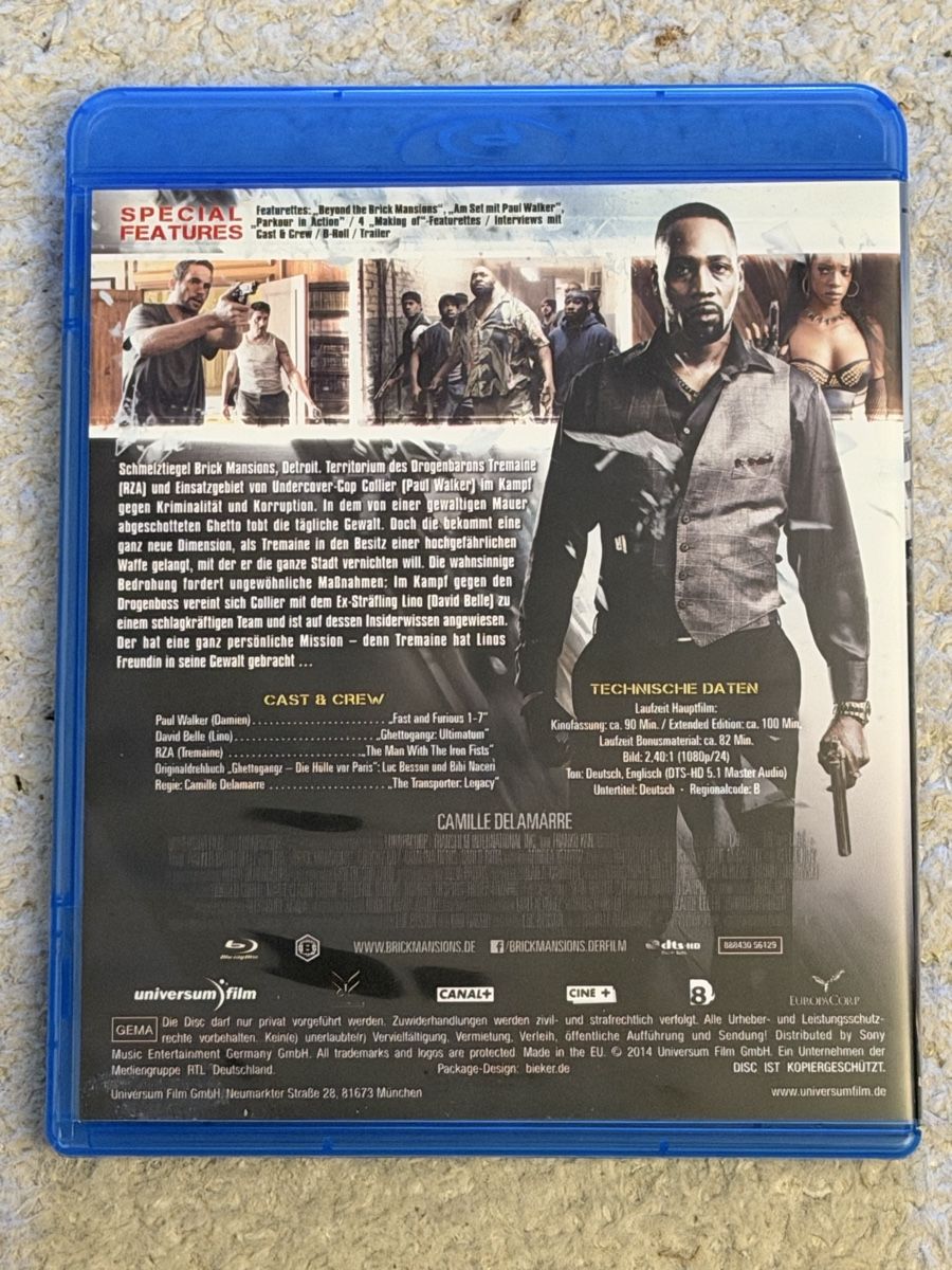 Alle DVDs: Brick Mansions Extended Edition Blu-ray – Gebraucht aus Zürich von Kue_Zuerich 1