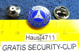 MERCEDES BENU AUTO LOGO SCHMUCK-PIN ENAMEL  16mm KLEIN-FEIN