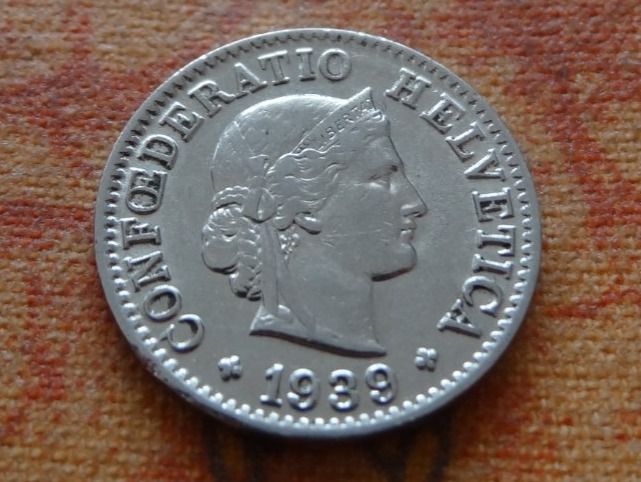 Tutti le monete: 5 Rp. 1939 – Usato da Romanel-sur-Lausanne venduto da Swift13