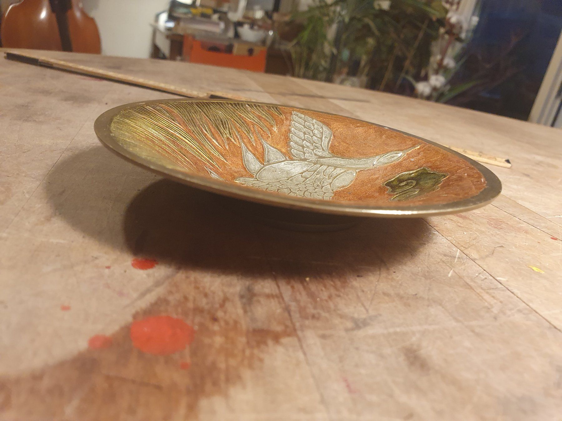 Piatti di portata: Kupferschale verziert 13.5 cm Durchmesser – Usato da Zürich venduto da loosebone 3
