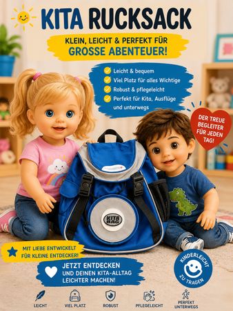 Blauer Rucksack mit Fach guter Zustand
