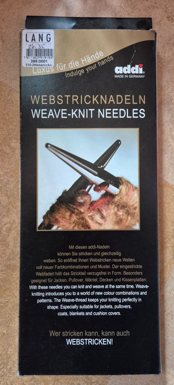 Nadeln: Webstricknadeln – Neu und originalverpackt aus Rotkreuz von Basana2