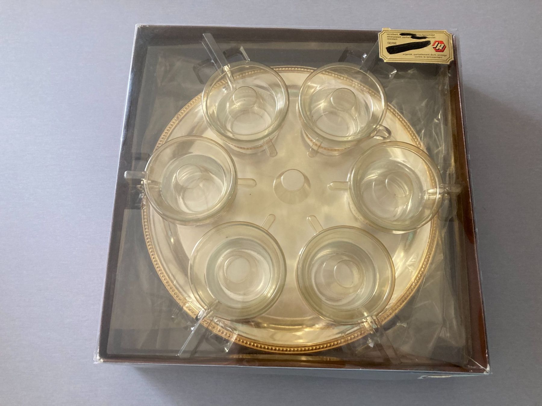 Bicchieri: Tablett mit 6 Teegläser von Reichhart – Nuovo e nell'imballaggio originale da Obfelden venduto da miau68