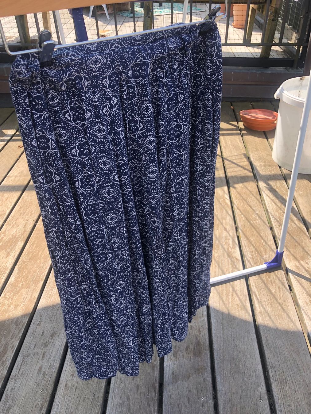 Gonne: Leichter Sommerrock blau Gr. XS/S – Usato da Solothurn venduto da See203