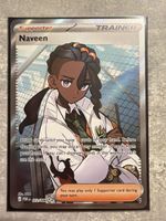 Pokémon Trainer Karte Naveen Full Art 112/088 Zustand neu