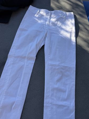 Hose Alberto Biani Baumwolle weiss Grösse 40 sehr gut