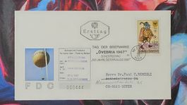 CL35 Enveloppe + Timbre Autriche 1967 Theme Ballon