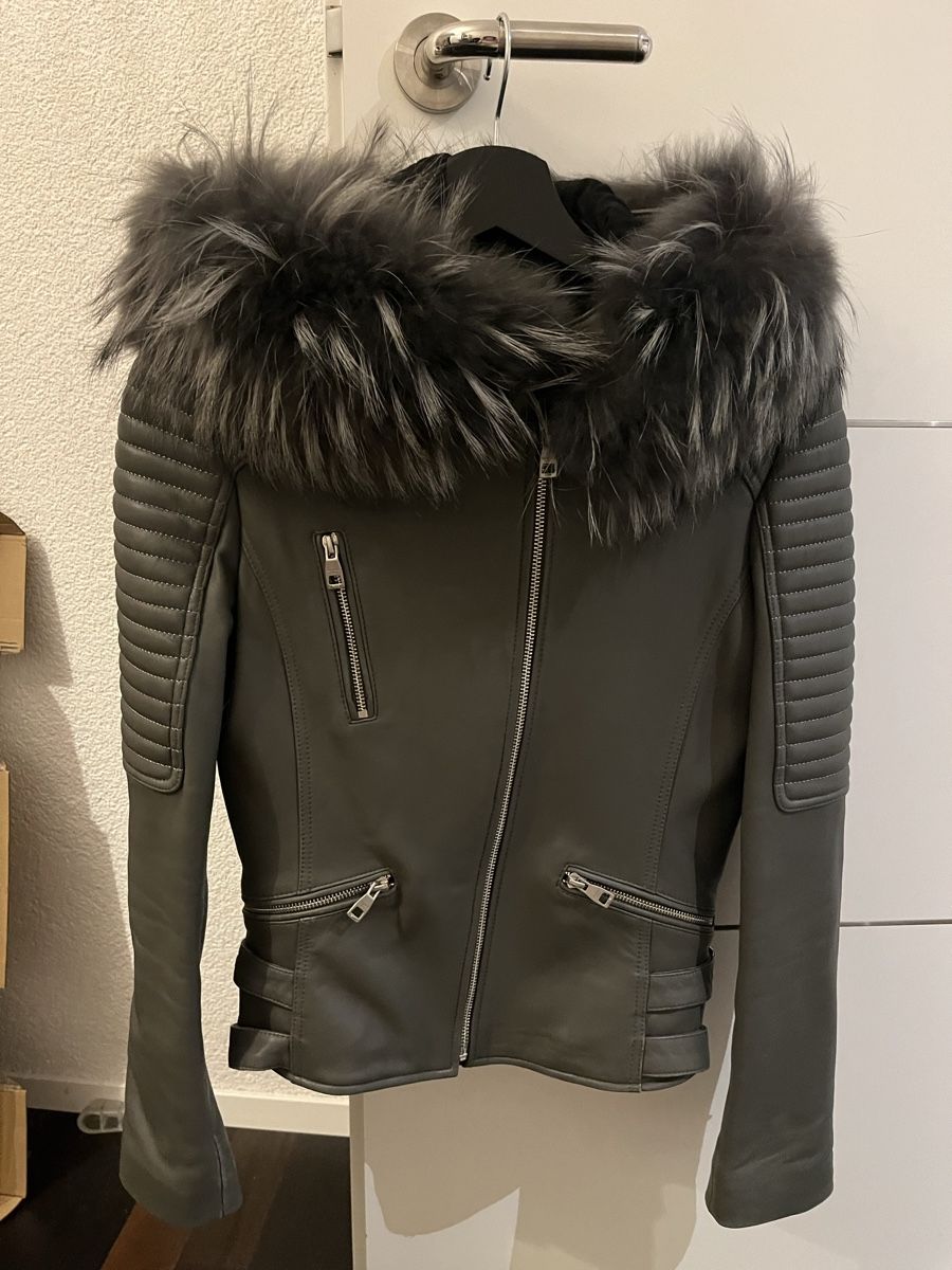 Giacche: Lederjacke mit Echtfell Grösse 36 – Usato da Kappel SO venduto da tiaara_ 1