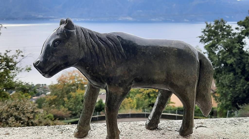 Skulpturen & Statuen: Cheval chinois antique – Gebraucht aus Chardonne von hel_h5k2
