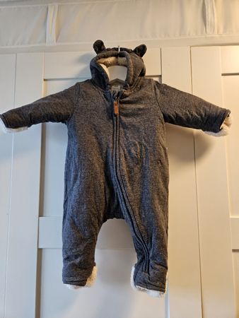Baby Overall H&M dunkelgrau gefüttert Grösse 50 