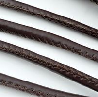 Lederband (Kunstleder)  schwarz 5,5mm  50cm