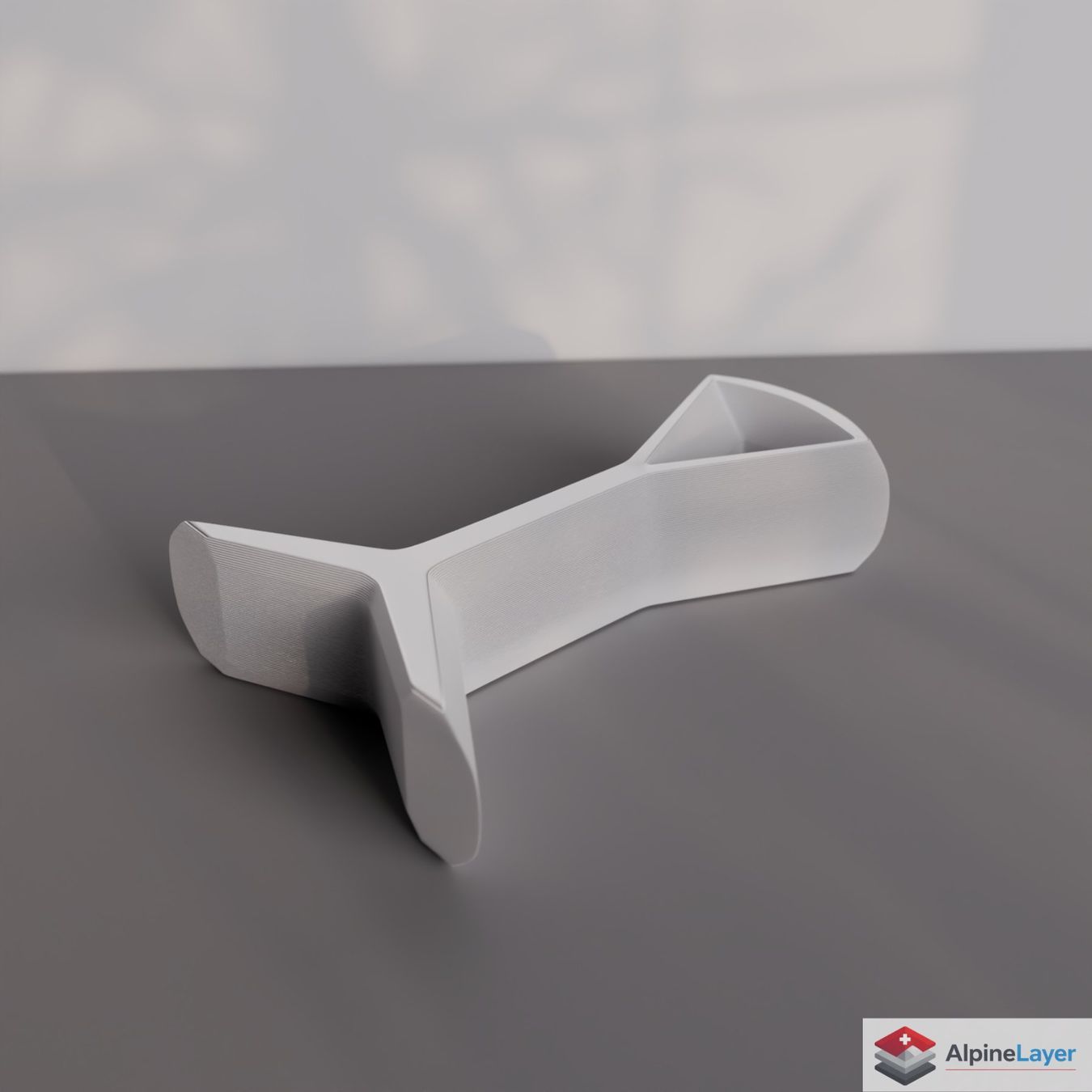 Sonstige Dekorationen & Accessoires: Modern Headphone Stand 3D Printed White Desk Holder – Neu (gemäss Beschreibung) aus Losone von AlpineLayer 1
