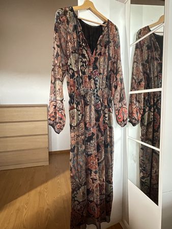 Zara Kleid Gr. L/40, gemustert, vintage style