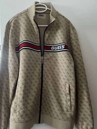 Guess Jacke Übergangsjacke Gr. L beige braun top Zustand